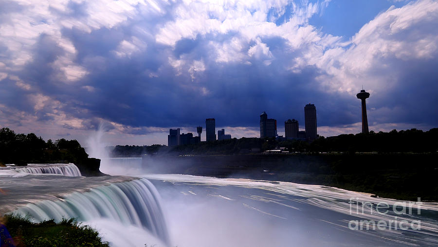 Pandemic Clouds moving over Niagara falls Photograph by Tony Lee