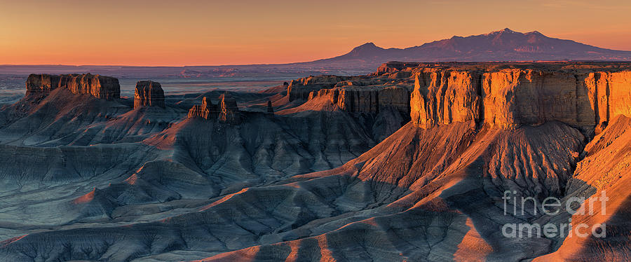 Panorama from the Badlands overview, Utah #1 Photograph by Henk Meijer Photography