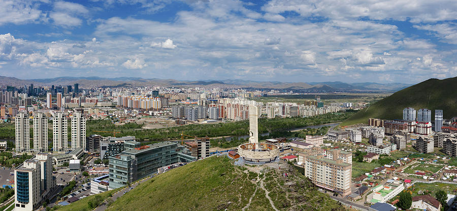 Panorama view of Ulaanbaatar Mongolia #1 Photograph by Mikhail Kokhanchikov