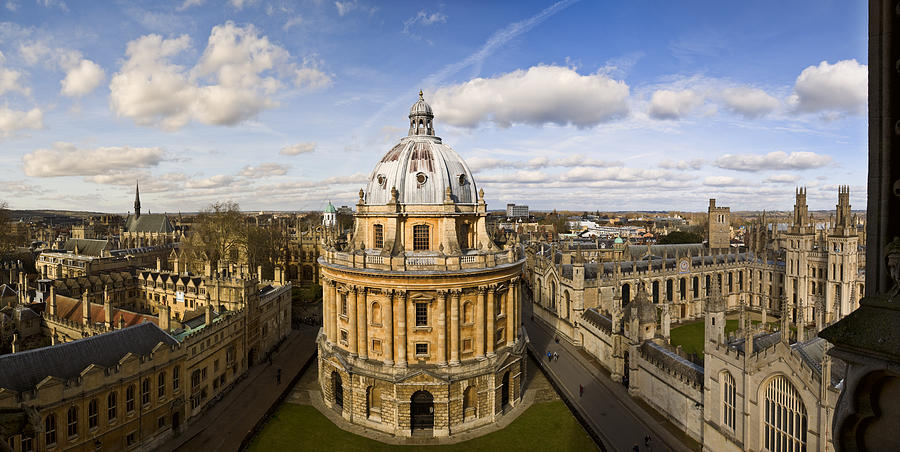Panoramic photo of the Oxford skyline and Radcliffe Camera #1 Photograph by JayKay57