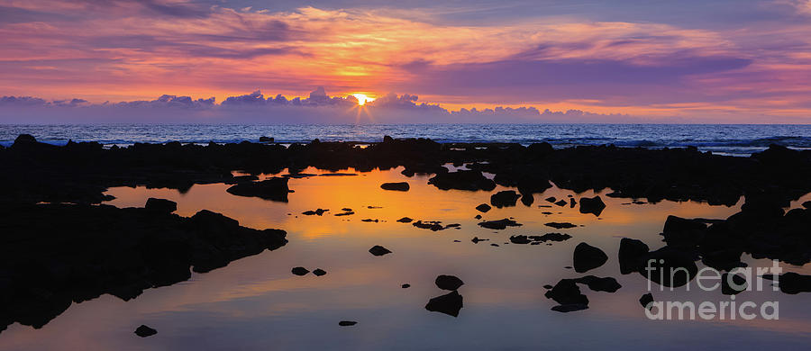 Panoramic Sunset - Hawaii #2 Photograph by Henk Meijer Photography