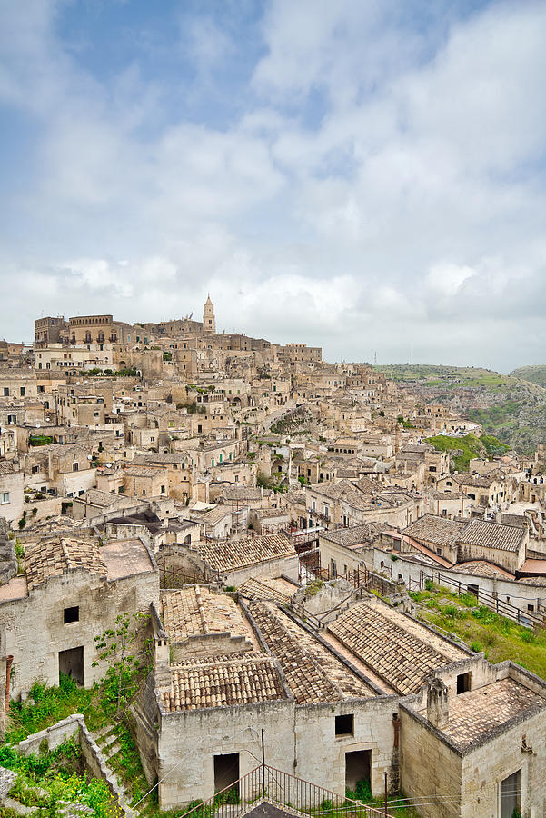 Panoramic view of Matera, Basilicata, Italy #1 Photograph by Mauro Tandoi