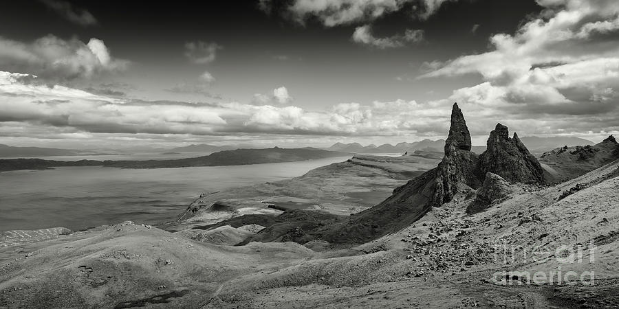 Panoramic view of the Old Man of Storr #1 Photograph by Phill Thornton