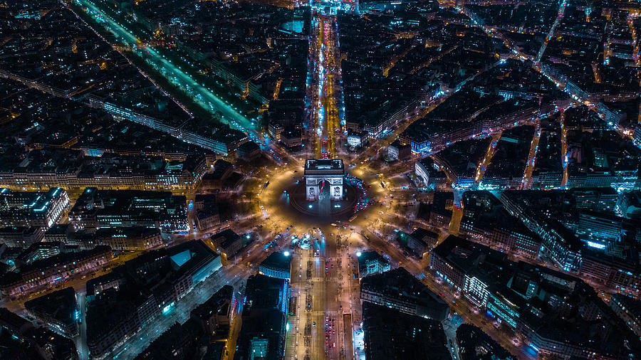 Paris desde el aire #1 Photograph by Agustin Munoz