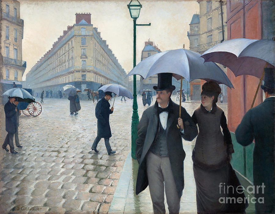 Paris Street, 1877 #2 Painting by Gustave Caillebotte