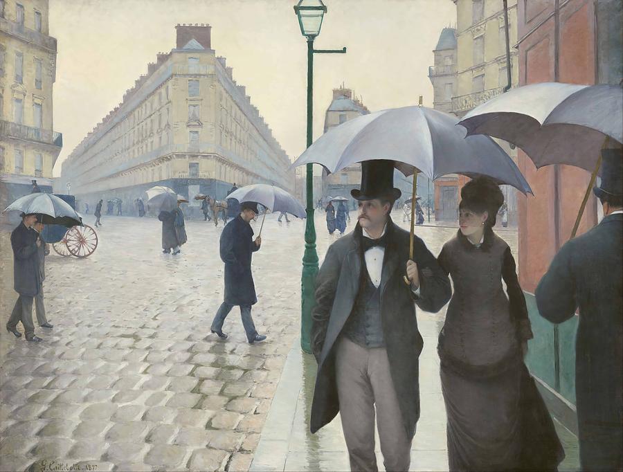 Gustave Caillebotte Painting - Paris Street in Rainy Weather  #1 by Gustave Caillebotte