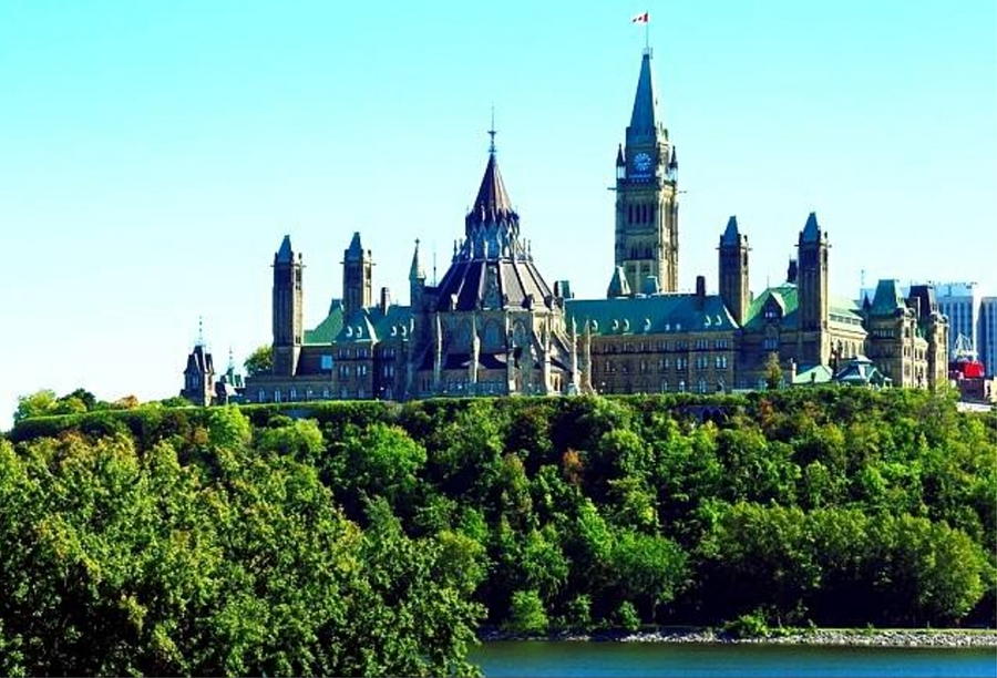 Parliament Hill Ottawa in Canada KN36 #1 Digital Art by Art Inspirity