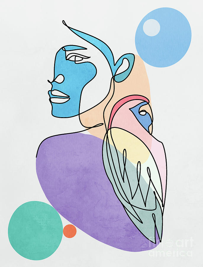 Parrot Digital Art - Love Birds  #1 by Mark Ashkenazi