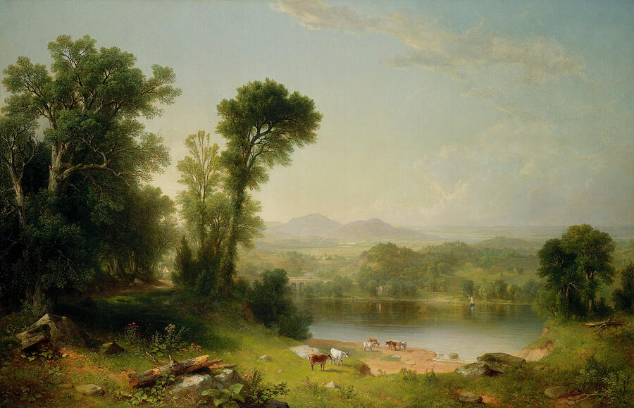Pastoral Landscape, from 1861 Painting by Asher Brown Durand