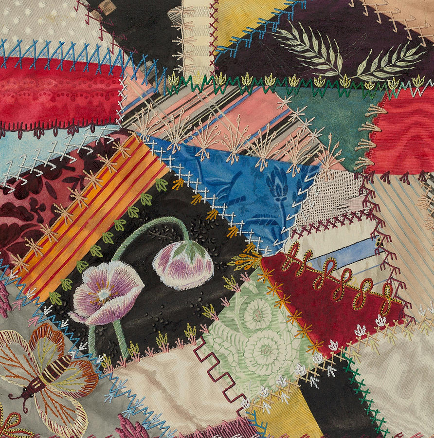 Patchwork Quilt #1 Mixed Media by Edith Towner - Fine Art America