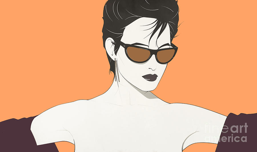 Patrick Nagel Sunglasses Painting By Magical Vintage Fine Art America   1 Patrick Nagel Sunglasses Magical Vintage 