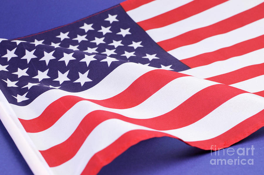 Patriotic USA Stars and Stripes flag #1 Photograph by Milleflore Images