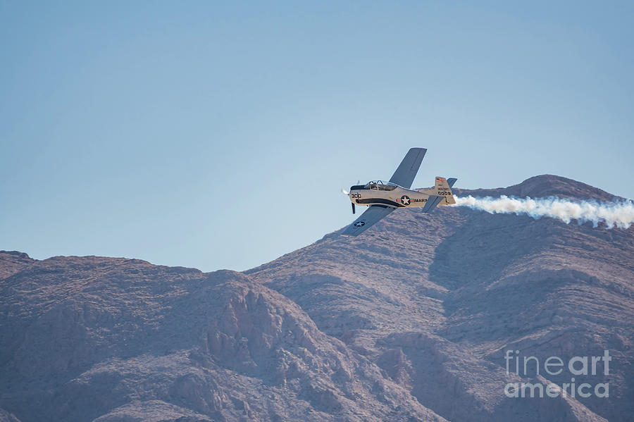 Las Vegas Photograph - Patty Wagstaff demo in USAF Air show at Nellis Air Force Base #1 by Chon Kit Leong