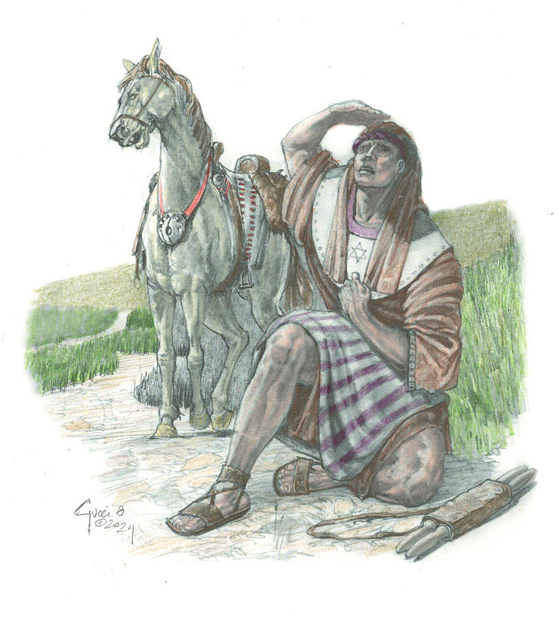 Paul on the Road to Damascus Drawing by James Robinson