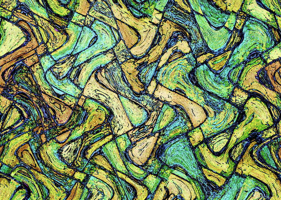 Pavers Color Abstract #1 Digital Art by Tom Janca