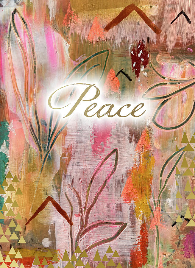 Peace Mixed Media by Claudia Schoen