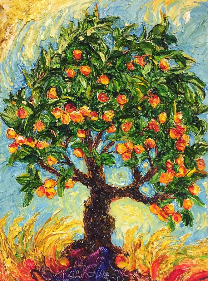 Peaches II #2 Painting by Paris Wyatt Llanso