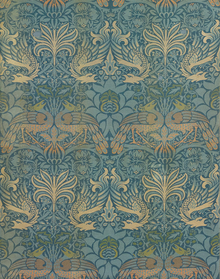 Peacock and Dragon #1 Tapestry - Textile by William Morris Peacock and Dragon #1 Tapestry - Textile by William Morris
