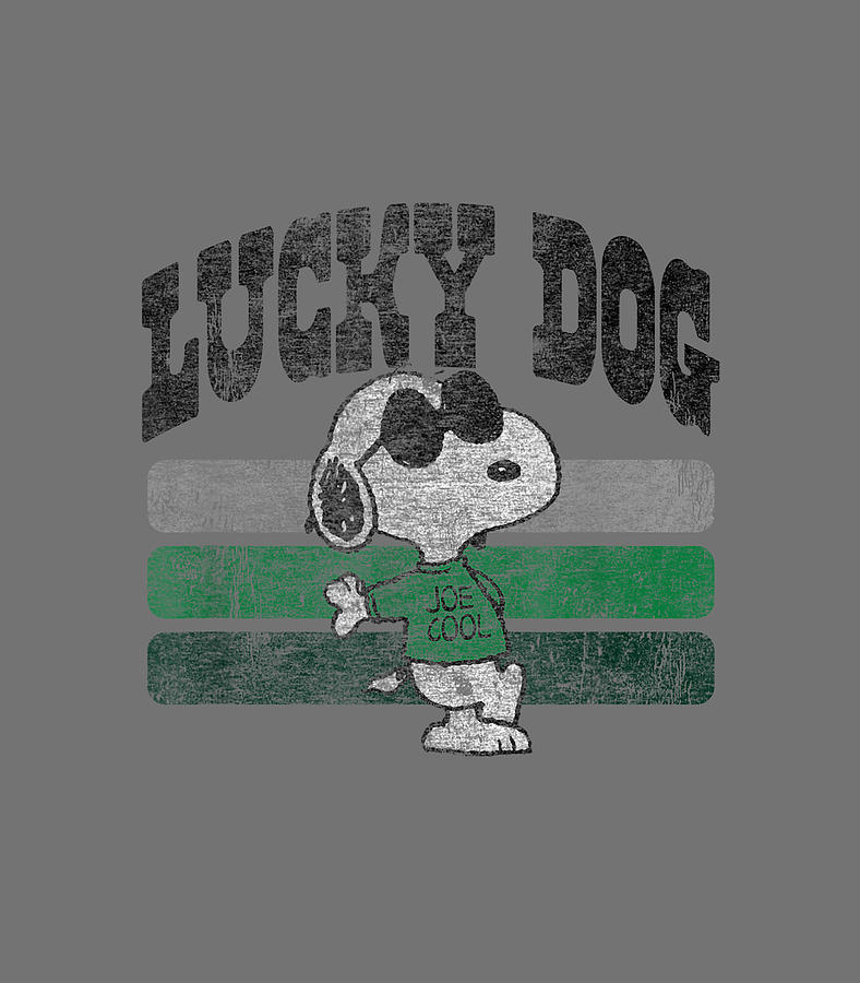 Peanuts St Patrick S Day Snoopy Lucky Dog Tshirt Digital Art By Thanh Nguyen