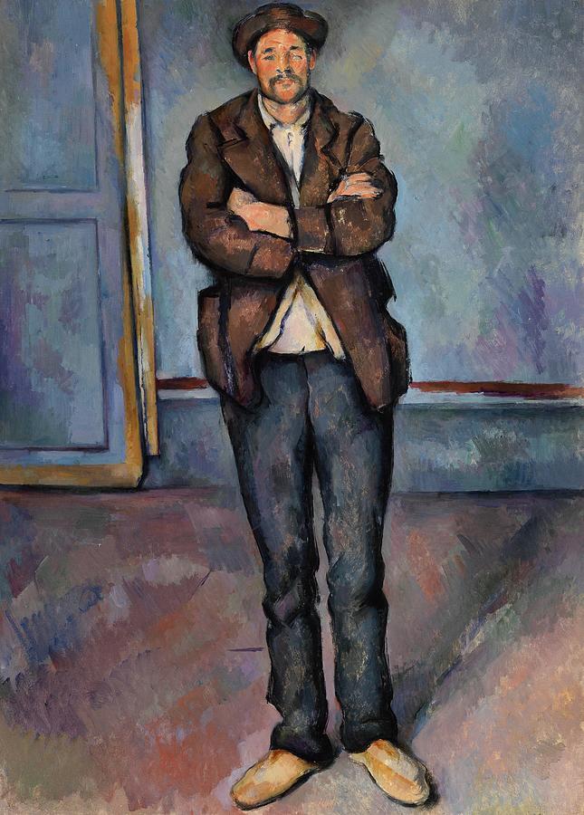Peasant Standing with Arms Crossed #2 Painting by Paul Cezanne