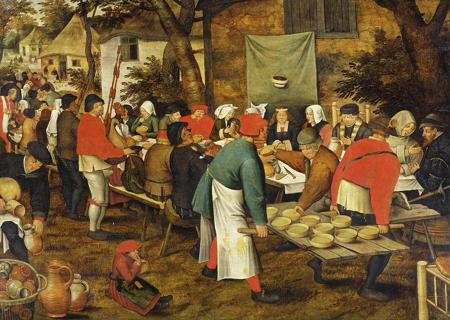 Peasant Wedding Feast Painting by Pieter Brueghel the Younger