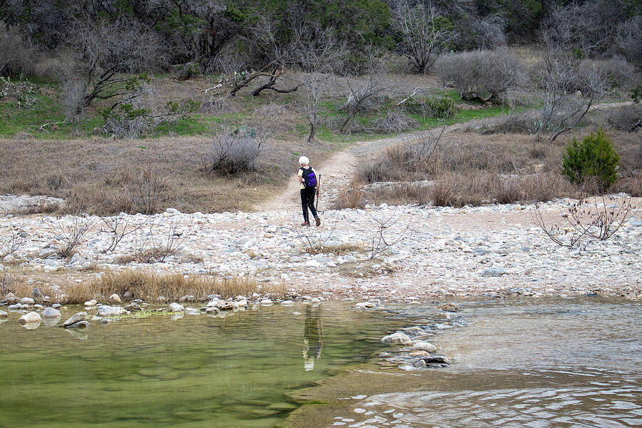 Keeping Up with Mom - Pedernales Falls State Park Photograph by Brigitte Blanchette Thompson