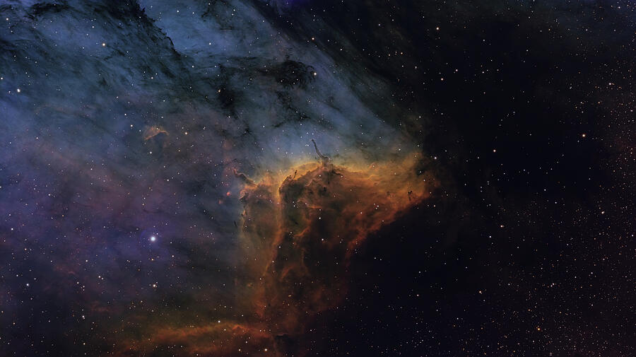 Nebula in Deep Space Photograph - Pelican Nebula #1 by Brian Weber