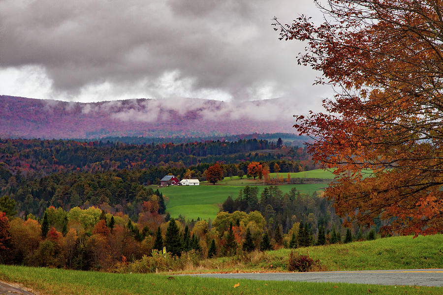 Penny Lane Vermont Fall Colors Photograph