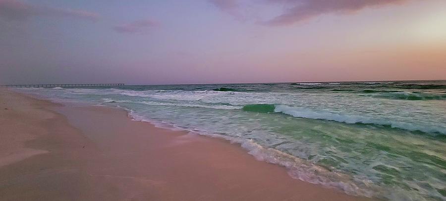 Pensacola Beach at Sunset  #1 Photograph by Ally White