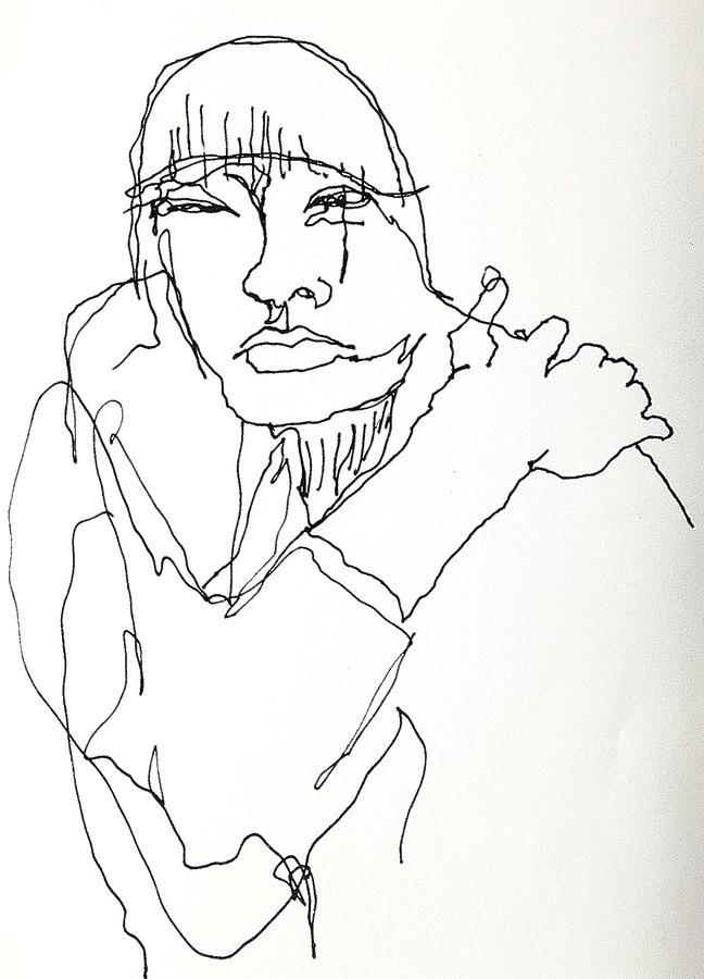 Pensive #1 Drawing by James Huntley