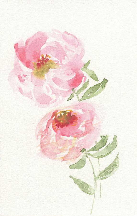 Peonies #1 Painting by Rhonda Buynak - Pixels