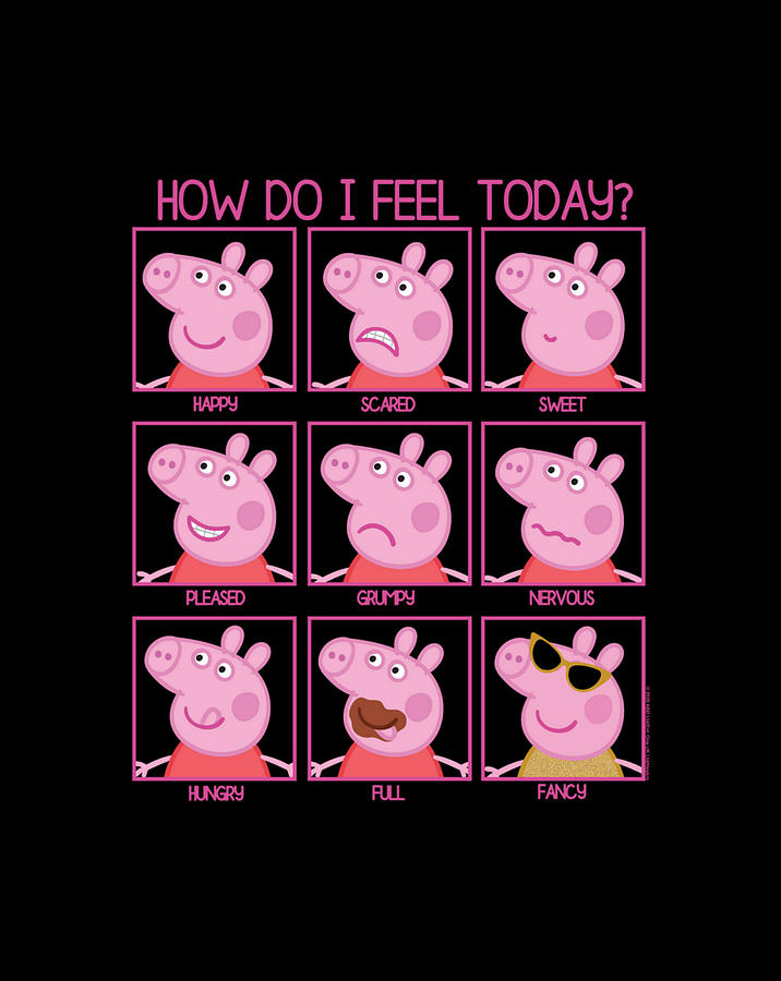 Peppa Pig How Do I Feel Today Digital Art By Andy Nguyen