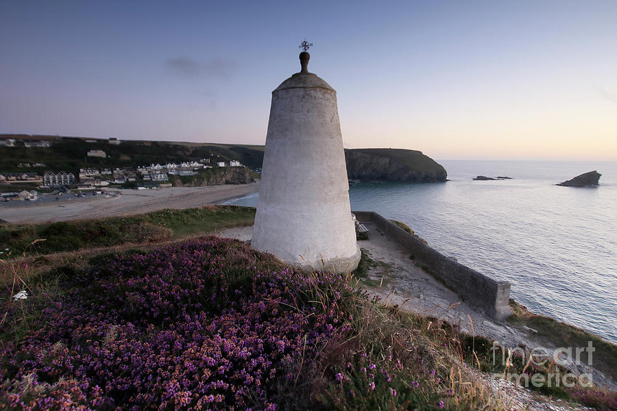 Sunset from the Pepperpot Portreath Photograph by Terri Waters