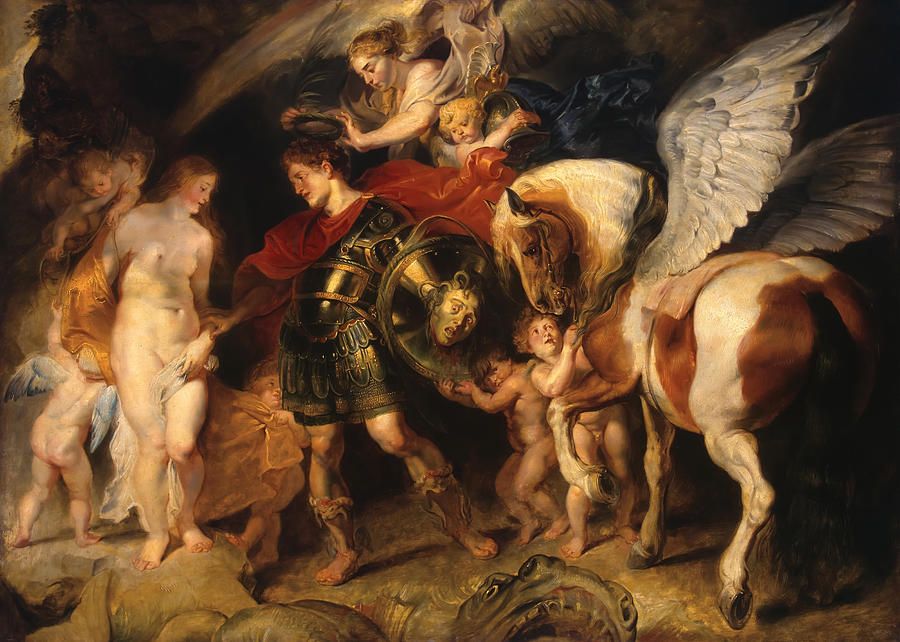 Peter Paul Rubens Painting - Perseus and Andromeda by Peter Paul Rubens by Mango Art