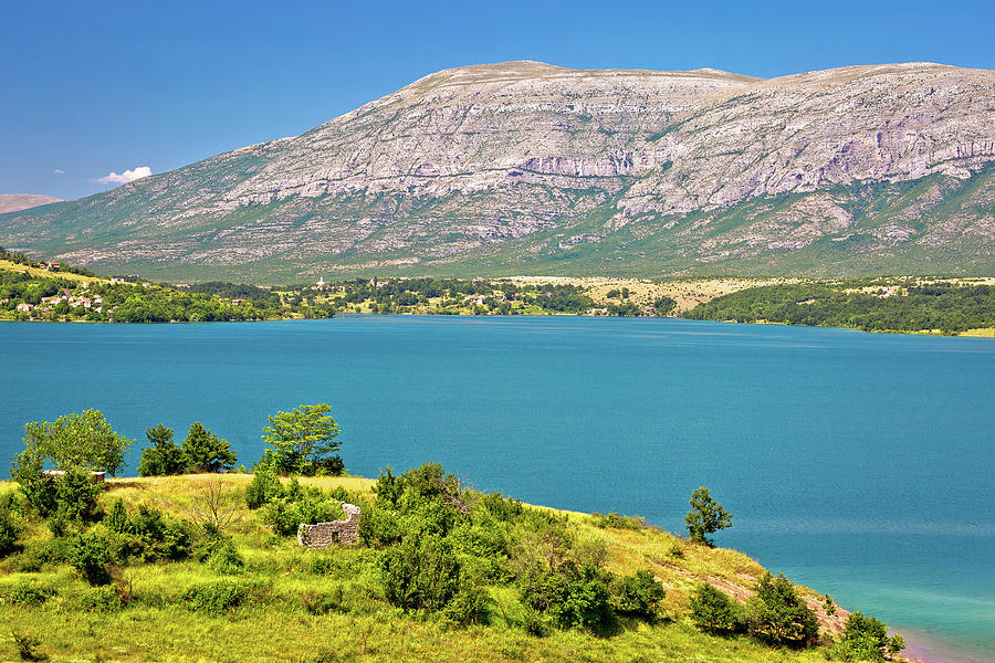 Peruca Lake Near Vrlika In Dalmatian Zagora Photograph