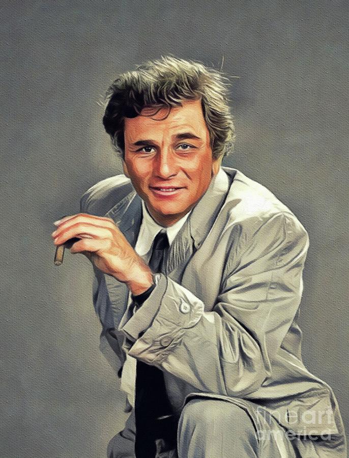 Peter Falk, Actor Painting by Esoterica Art Agency