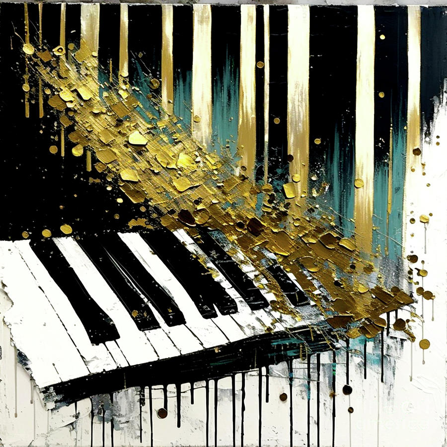 Piano Keys #1 #1 Mixed Media by Glenn Robins
