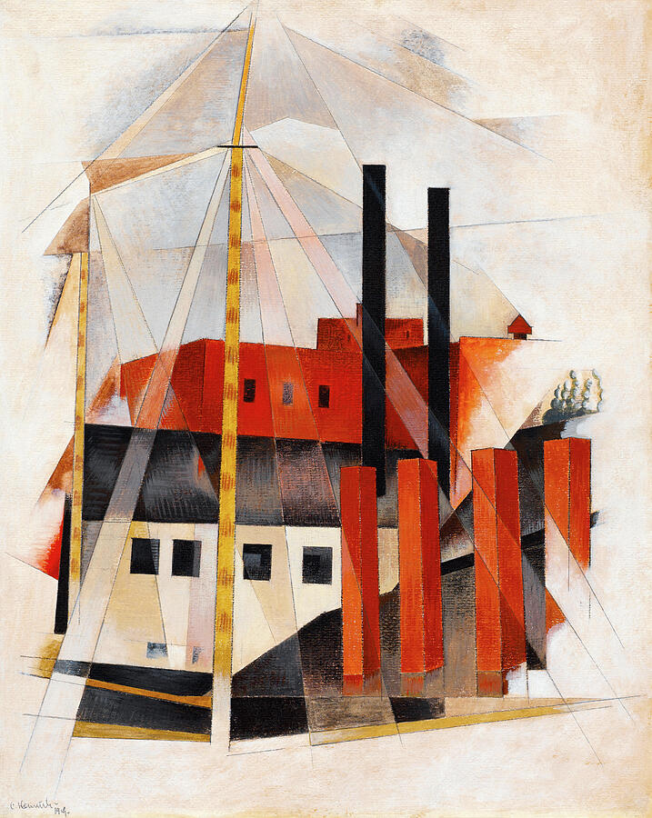 Piano Movers Holiday - 1919 #1 Mixed Media by Charles Demuth