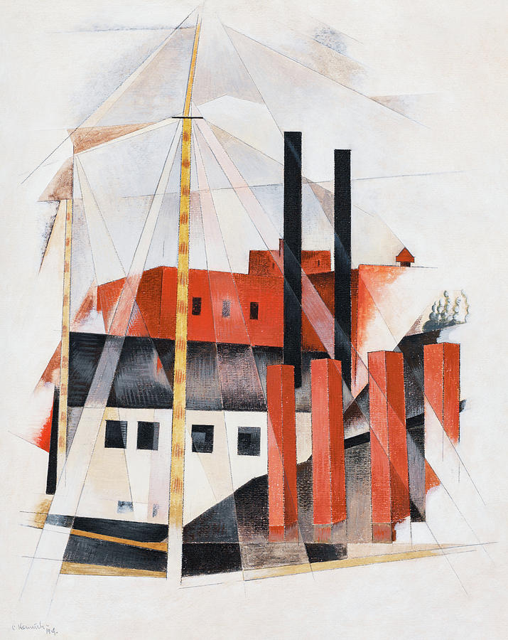 Abstract Painting - Piano Movers Holiday #2 by Charles Demuth