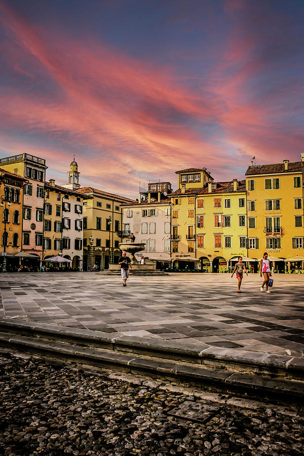 Piazza San Giacomo in Udine, Italy #1 Photograph by Chris Smith