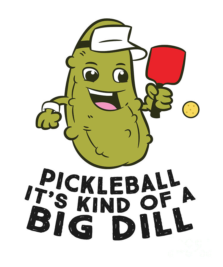 Pickleball Its Kind Of a Big Dill Pickles Pun Pickleball Tapestry ...
