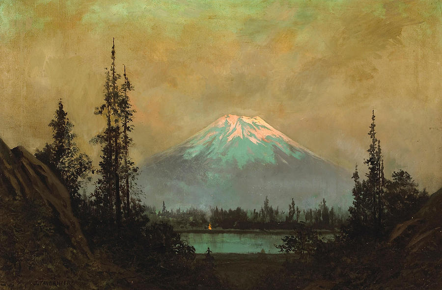 Picnic, Mount Baker #1 Painting by Jules Tavernier