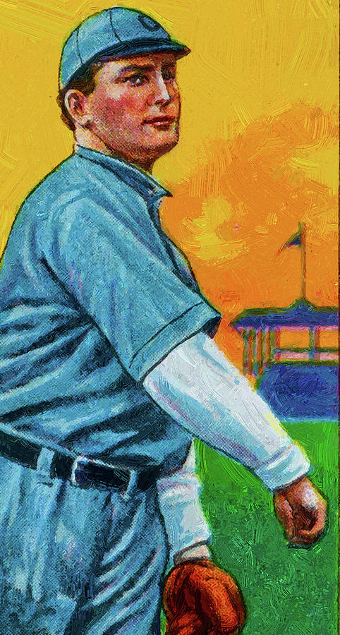 Piedmont Jimmy Sheckard Baseball Game Cards Oil Painting Painting