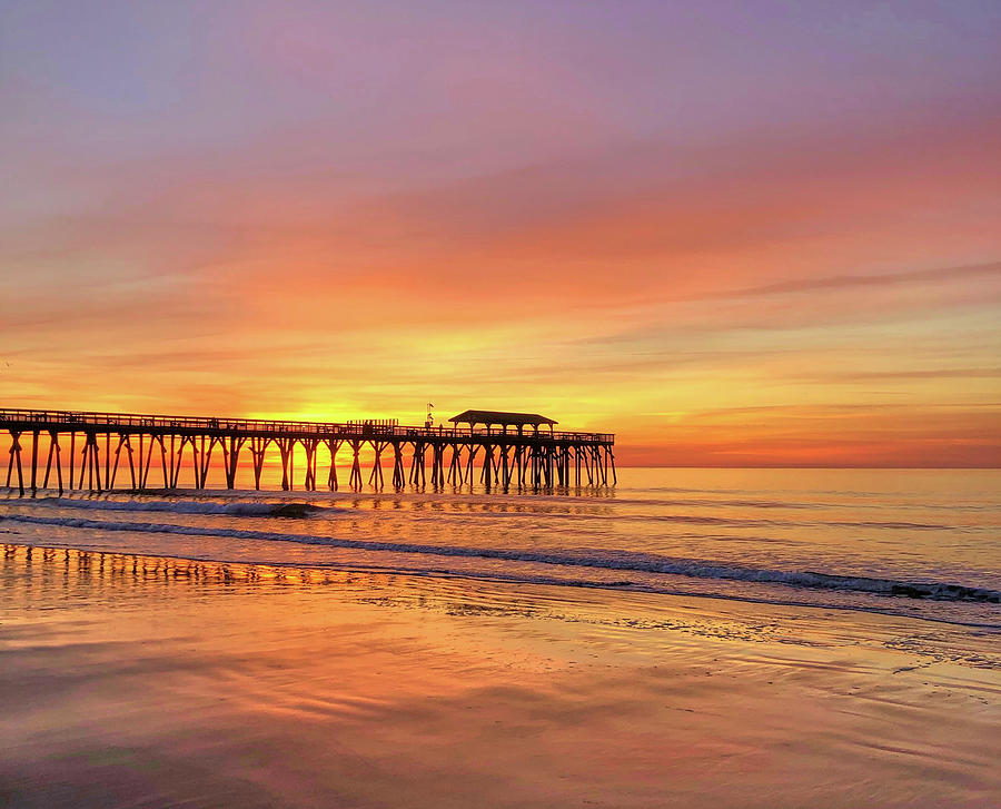 Pier Sun Set Photograph by Juan Pablo Leiva - Fine Art America