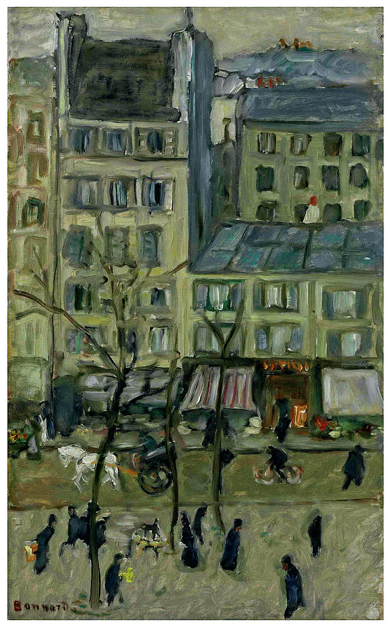 【定番】Pierre Bonnard,Le Boulevard Extrieur : Boulevard de Clichy et Angle de la rue de Douai,海外版超希少レゾネ,新品額装付,送料込,wanko 自然、風景画