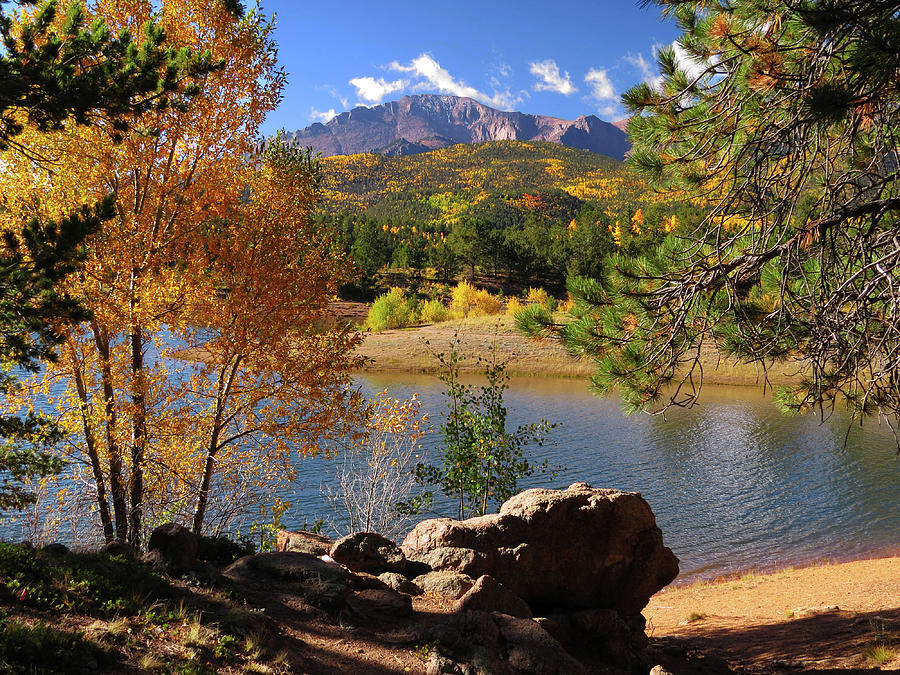 PiKes peak in the Fall Photograph by Carol Milisen