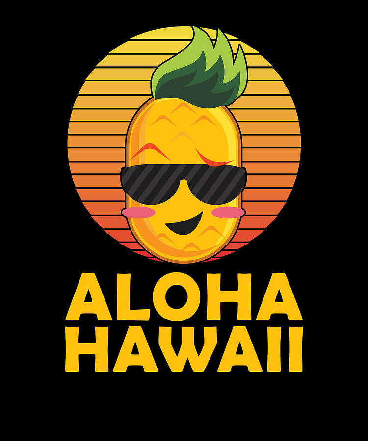 Pineapple Aloha Beaches Hawaii Summer Vacation Digital Art By Grance Ug 