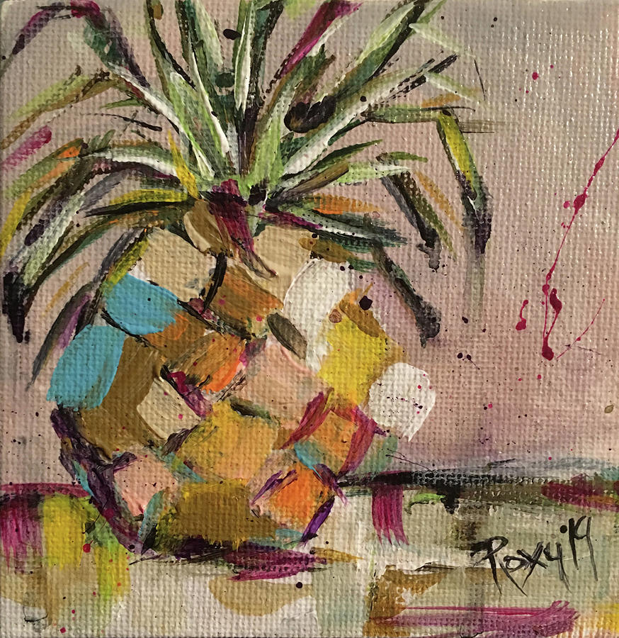 Pineapple Heaven #1 Painting by Roxy Rich