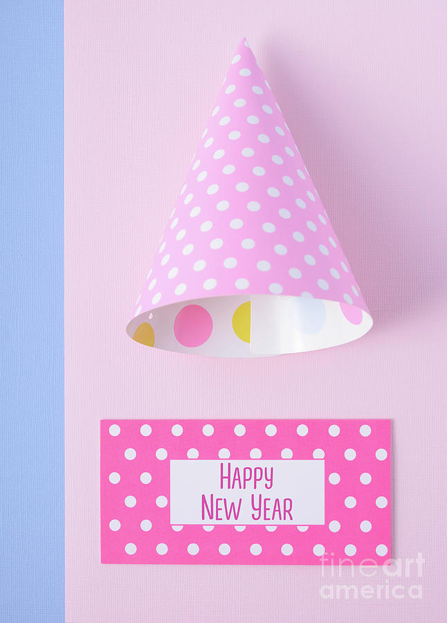Pink and Blue New Year Decorations #1 Photograph by Milleflore Images
