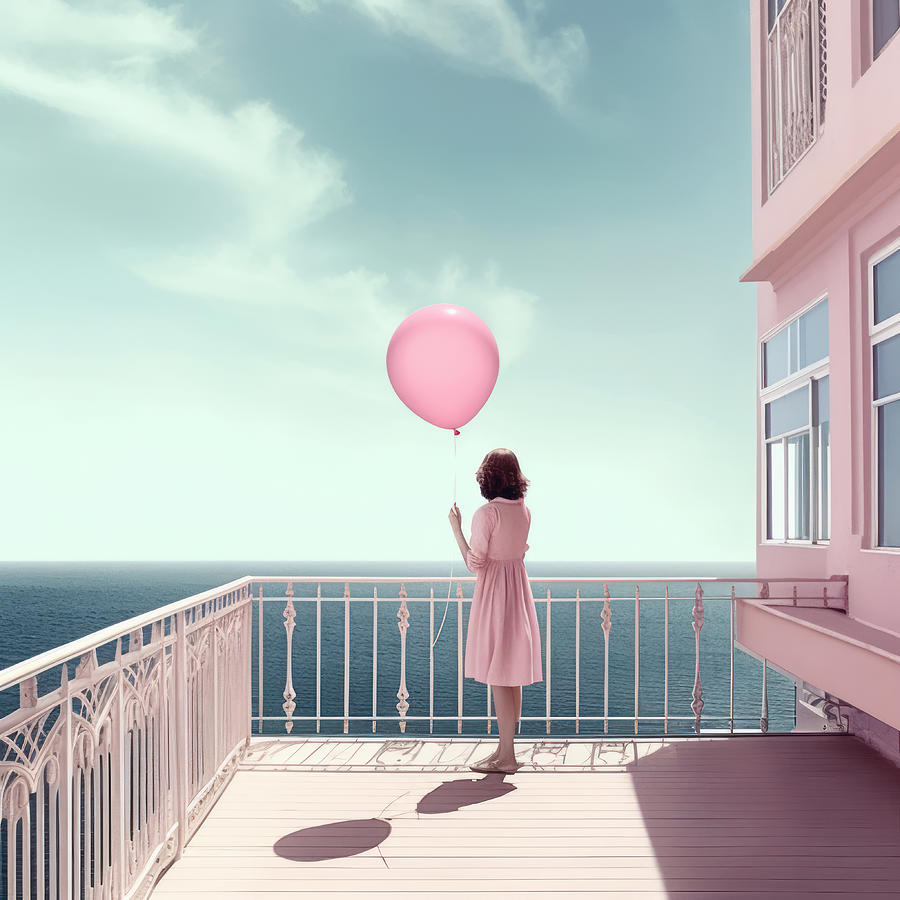 Pink Balloon #1 Digital Art by Scott Meyer